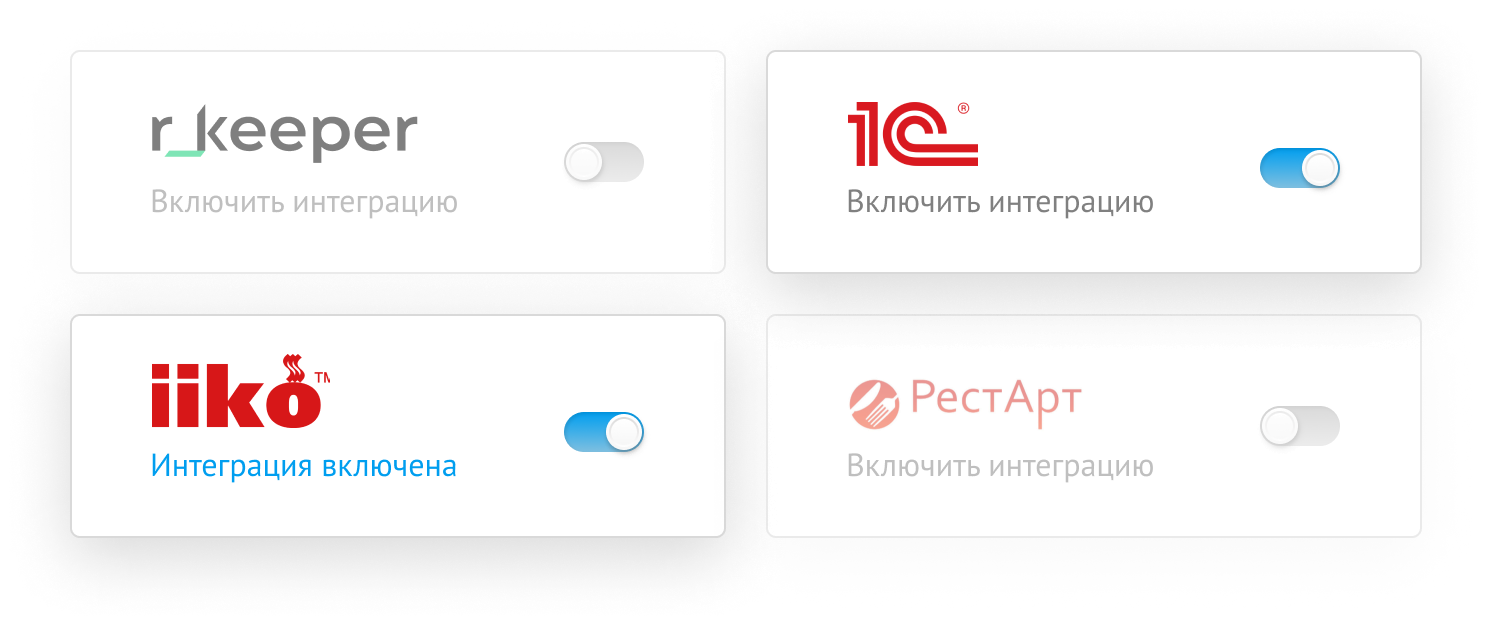 Интеграции с учетными системами
